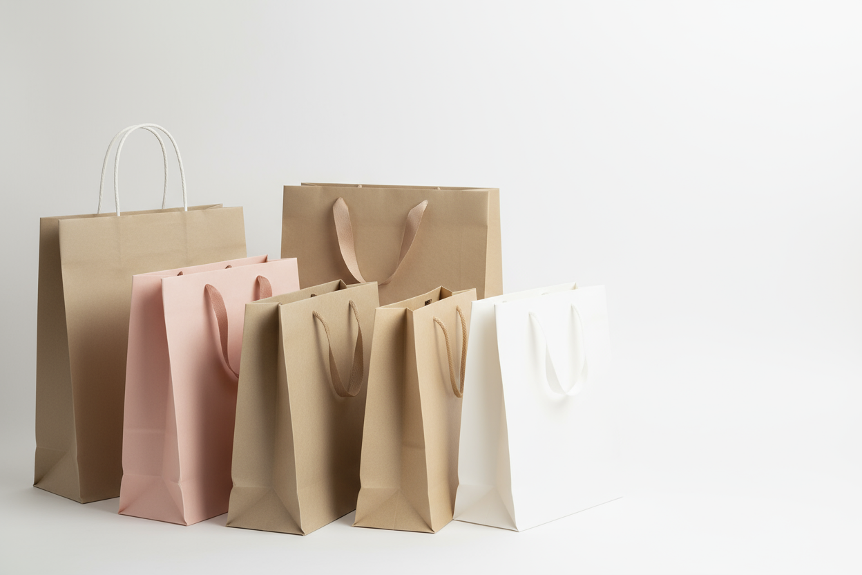 Shopping bags, asthetic, no brand names
